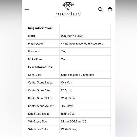 NIB Maxine Jewelry Travel Wedding Set 4.5 - Picture 10 of 12